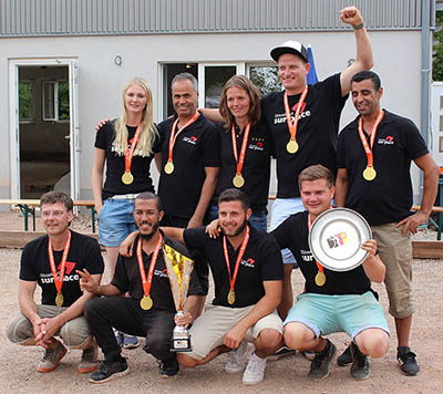 Siegerfoto Deutscher Meister 2019 Düsseldorf sur place